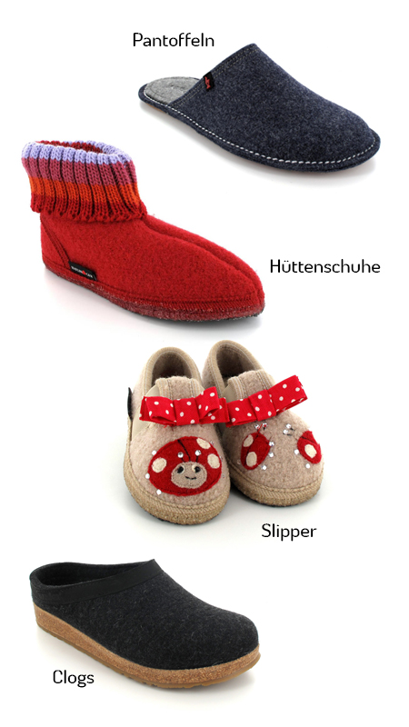 Alle Hausschuhe auf einen Blick